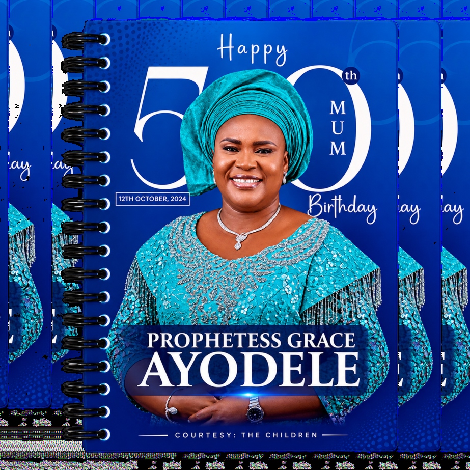 Custom birthday jotter design and print by RSD Media